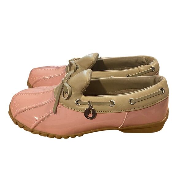 Sporto Paulette Duck Rain Shoes Womens 6MPink Beige Gardening Rubber Soles Snow - Picture 10 of 12